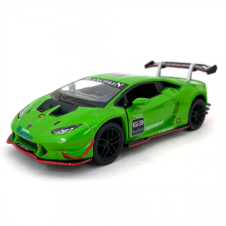 Jucarii, Copii & Bebe - Macheta metalica 1:34 Lamborghini Huracan, 12 cm, Verde