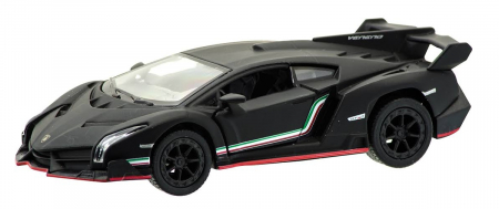 Jucarii, Copii & Bebe - Macheta metalica 1:34 Lamborghini Veneno, 12 cm, Negru