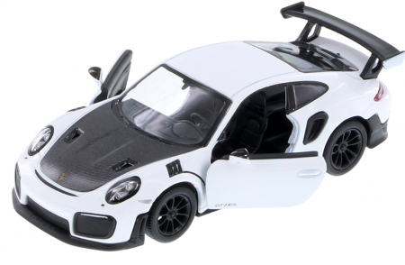 Jucarii, Copii & Bebe - Macheta metalica 1:34 Porsche 911 GT2 RS, 12 cm, Alb
