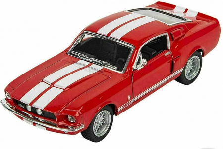 Jucarii, Copii & Bebe - Macheta metalica 1:34 Shelby GT-500, 12 cm, Rosu