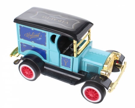 Jucarii, Copii & Bebe - Macheta metalica 1920 Classic furgoneta Y Welcome, 12 cm, Albastru, Toi-Toys