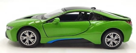 Macheta metalica Bmw i8, Kinsmart, Scara 1:36, Verde [2]