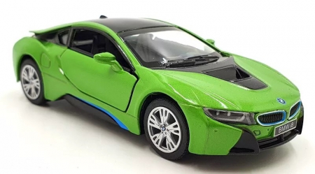 Macheta metalica Bmw i8, Kinsmart, Scara 1:36, Verde [1]