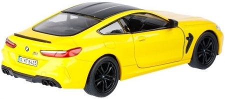 Macheta metalica Bmw M8 Competition Coupe, Kinsmart, Scara 1:38, Galben [1]