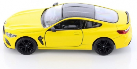 Macheta metalica Bmw M8 Competition Coupe, Kinsmart, Scara 1:38, Galben [2]