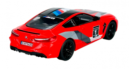 Macheta metalica Bmw M8 Competition Coupe, Livery Edition, Kinsmart, Scara 1:38, Rosu [2]