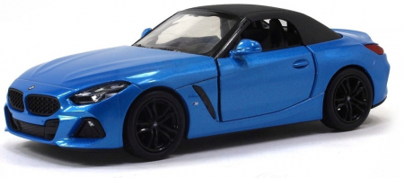 Jucarii, Copii & Bebe - Macheta metalica Bmw Z4, Kinsmart, Scara 1:34, Albastru