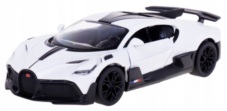 Jucarii, Copii & Bebe - Macheta metalica Bugatti Divo 1:34 Kinsmart, Alb, 12 cm