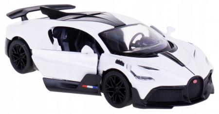 Macheta metalica Bugatti Divo 1:34 Kinsmart, Alb, 12 cm [4]