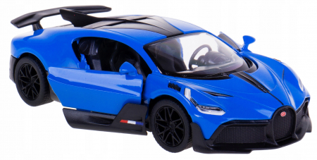 Jucarii, Copii & Bebe - Macheta metalica Bugatti Divo 1:34 Kinsmart, Albastru, 12 cm