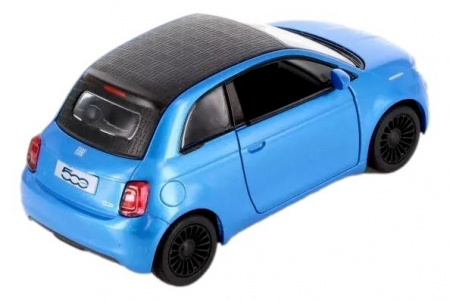 Macheta metalica Fiat 500e, Kinsmart, Scara 1:28, Albastru [3]