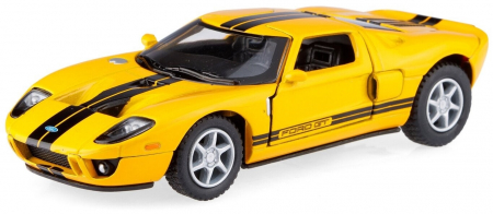 Jucarii, Copii & Bebe - Macheta metalica Ford GT 2006, Kinsmart, Scara 1:36, Galben