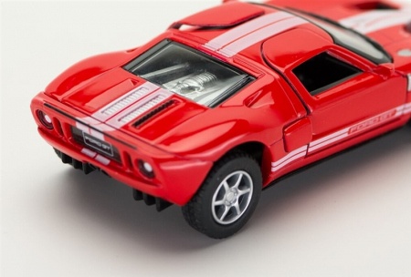 Macheta metalica Ford GT 2006, Kinsmart, Scara 1:36, Rosu [4]