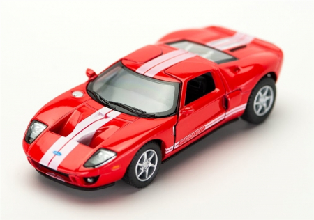 Macheta metalica Ford GT 2006, Kinsmart, Scara 1:36, Rosu [2]