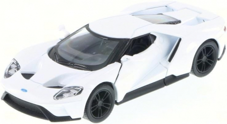 Jucarii, Copii & Bebe - Macheta metalica Ford GT 2017, Kinsmart, Scara 1:38, Alb