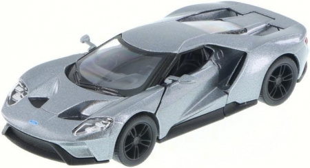 Jucarii, Copii & Bebe - Macheta metalica Ford GT 2017, Kinsmart, Scara 1:38, Gri