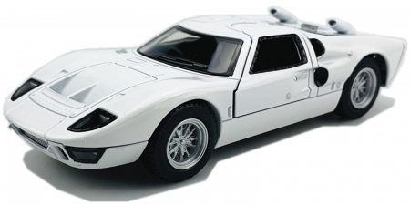 Jucarii, Copii & Bebe - Macheta metalica Ford GT40 MKII 1966, Kinsmart, Scara 1:32, Alb