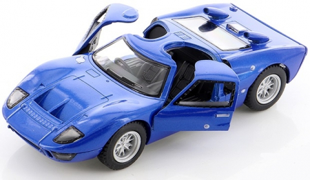 Macheta metalica Ford GT40 MKII 1966, Kinsmart, Scara 1:32, Albastru [1]