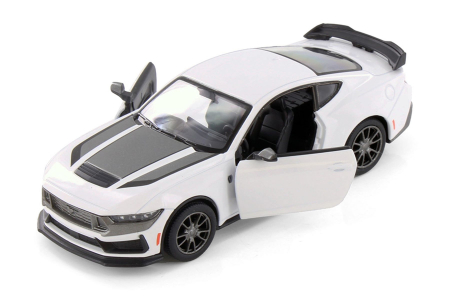 Macheta metalica Ford Mustang Dark Horse 2024, Kinsmart, Scara 1:38, Alb [1]