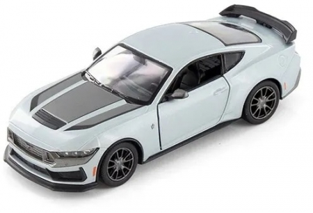 Jucarii, Copii & Bebe - Macheta metalica Ford Mustang Dark Horse 2024, Kinsmart, Scara 1:38, Gri