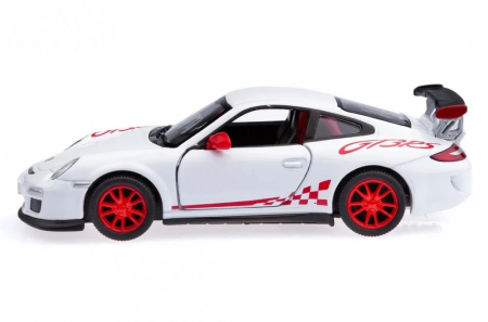 Macheta metalica Kinsmart 1:34 Porsche 911 GT3 RS, 12 cm, Alb [1]