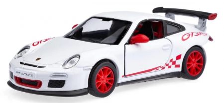 Jucarii, Copii & Bebe - Macheta metalica Kinsmart 1:34 Porsche 911 GT3 RS, 12 cm, Alb