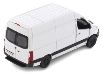 Macheta metalica Kinsmart Mercedes-Benz Sprinter, Alb, scara 1:36 [3]
