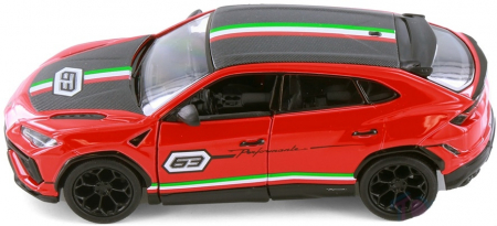 Macheta metalica Lamborghini Urus Performante, Livery Edition, Kinsmart, Scara 1:40, Rosu [3]