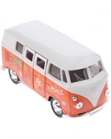 Jucarii, Copii & Bebe - Macheta metalica Volkswagen 1962, 12 cm, Portocaliu