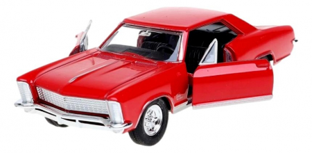 Macheta metalica Welly 1:34 Buick 1965 Riviera Gran Sport, Rosu,12 cm [0]
