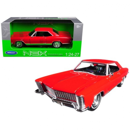 Macheta metalica Welly 1:34 Buick 1965 Riviera Gran Sport, Rosu,12 cm [1]
