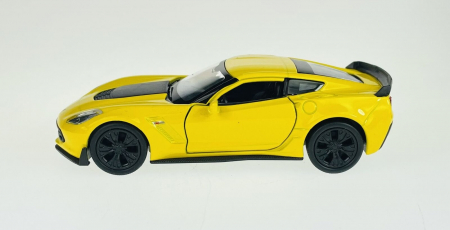 Macheta metalica Welly 1:34 Chevrolet 2017 Corvette Z06, Galben [3]