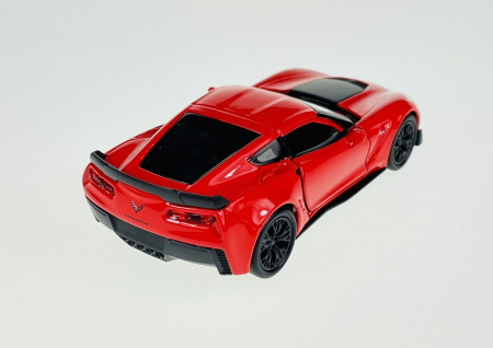 Macheta metalica Welly 1:34 Chevrolet 2017 Corvette Z06, Rosu [2]