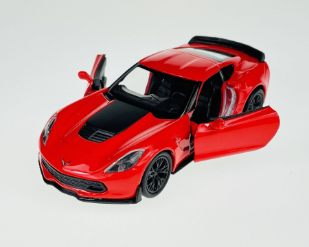 Macheta metalica Welly 1:34 Chevrolet 2017 Corvette Z06, Rosu [1]