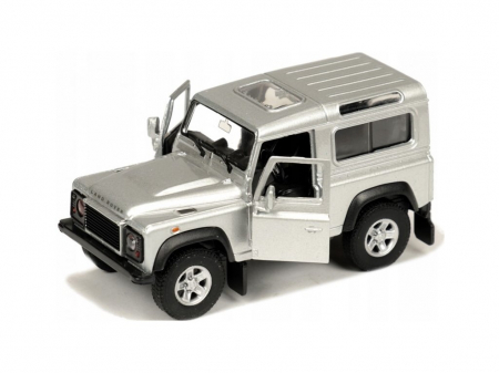 Macheta metalica Welly 1:34 Land Rover Defender, Gri [1]