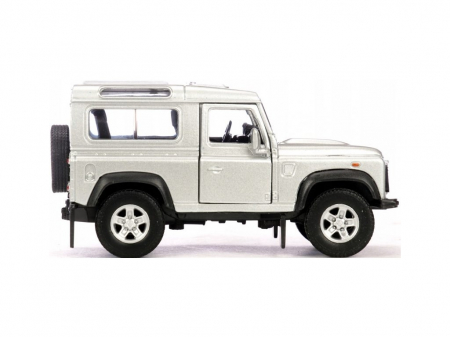 Macheta metalica Welly 1:34 Land Rover Defender, Gri [3]
