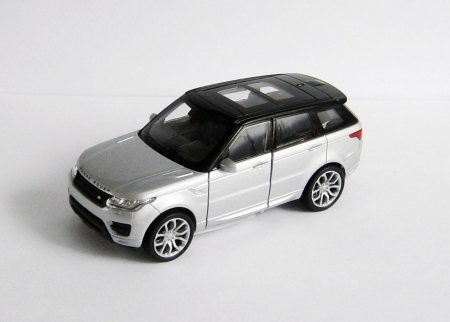 Jucarii, Copii & Bebe - Macheta metalica Welly 1:34 Land Rover Range Rover Sport, Gri