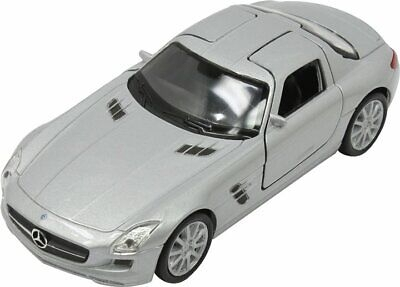Jucarii, Copii & Bebe - Macheta metalica Welly 1:34 Mercedes-Benz SLS AMG, Gri