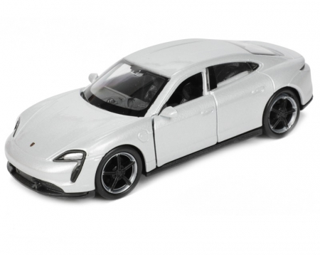 Jucarii, Copii & Bebe - Macheta metalica Welly 1:34 Porsche Taycan, GRI, 12 cm