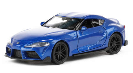 Jucarii, Copii & Bebe - Macheta metalica Welly 1:34  Toyota Supra, 11 cm, Albastru