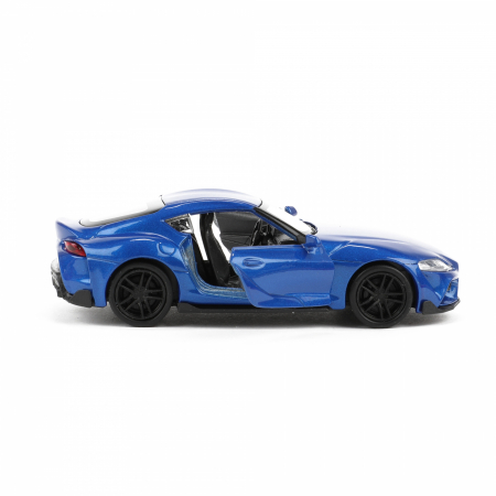 Macheta metalica Welly 1:34  Toyota Supra, 11 cm, Albastru [2]