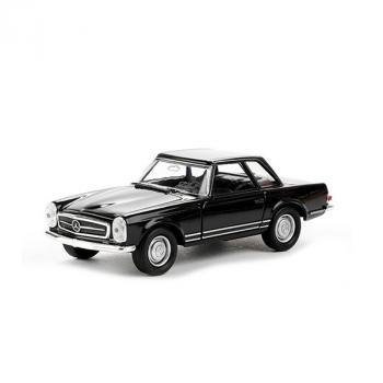 Jucarii, Copii & Bebe - Macheta metalica Welly Mercedes Benz 1963 230 SL 1:34, 12 cm, Negru