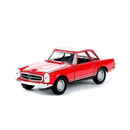 Jucarii, Copii & Bebe - Macheta metalica Welly Mercedes Benz 1963 230 SL 1:34, 12 cm, Rosu