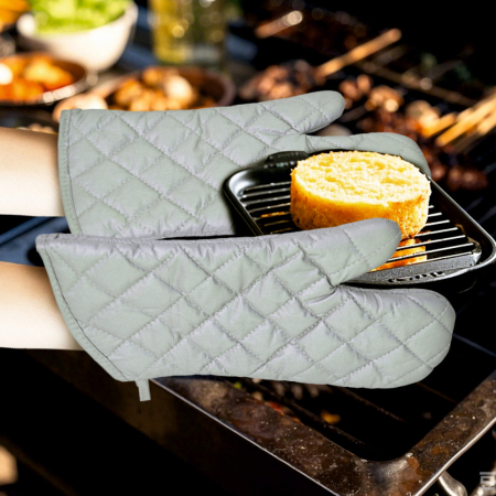 Manusa protectie din bumbac pentru gratar KLUGMEISTER KY2795Y, captuseala moale [2]