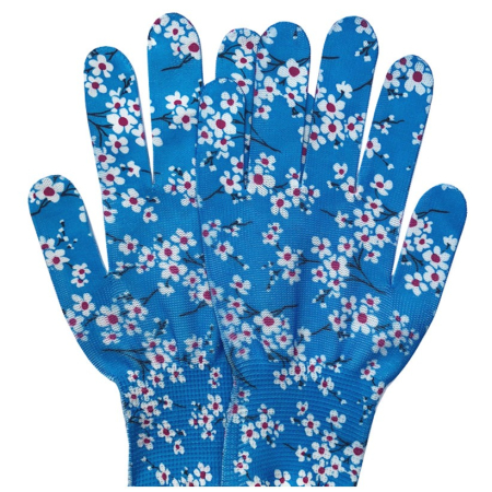 Manusi de Gradinarit, Flippy, din Nailon, Marime Universala 20 cm, Model Inflorat, Antiderapante, Multicolor [6]