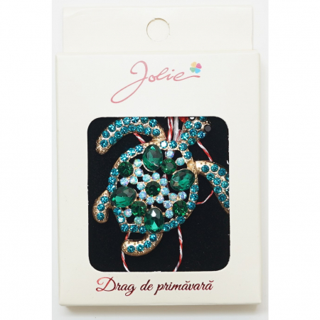 Sub 99 Lei - Martisor Brosa Medie, Multicolora, Dimensiune Brosa Aprox 5 cm, Material Metal, Model 1