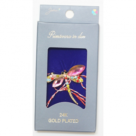 Martisor Brosa Placata cu Aur 24K - Martisor Brosa Placata cu Aur 24K, Dimensiune Brosa Aprox 2- 3 cm, Model 22