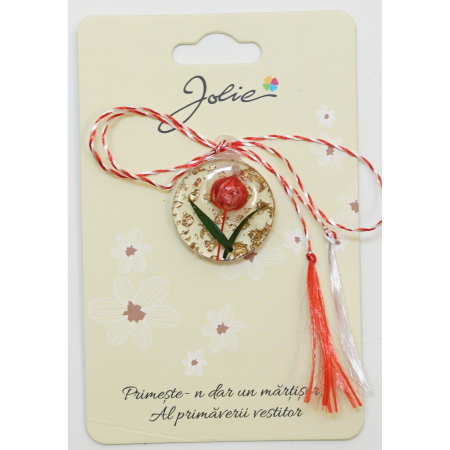 Sub 99 Lei - Martisor din Acril, Dimensiune Pandantiv Aprox 2 cm, Multicolor, Model 11