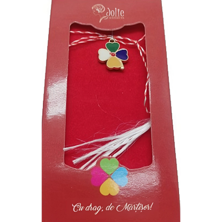 Martisor Primavara - Martisor Pandantiv Trifoi V5 5cm x 9.5cm