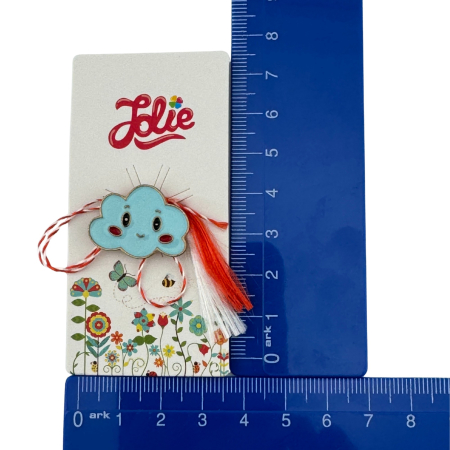 Martisor pentru copii, Jolie, Material Metal, Ambalaj Carton cu Design, Dimensiune Brosa Aproximativ 2x2 cm, Multicolor, Model Norisor [3]